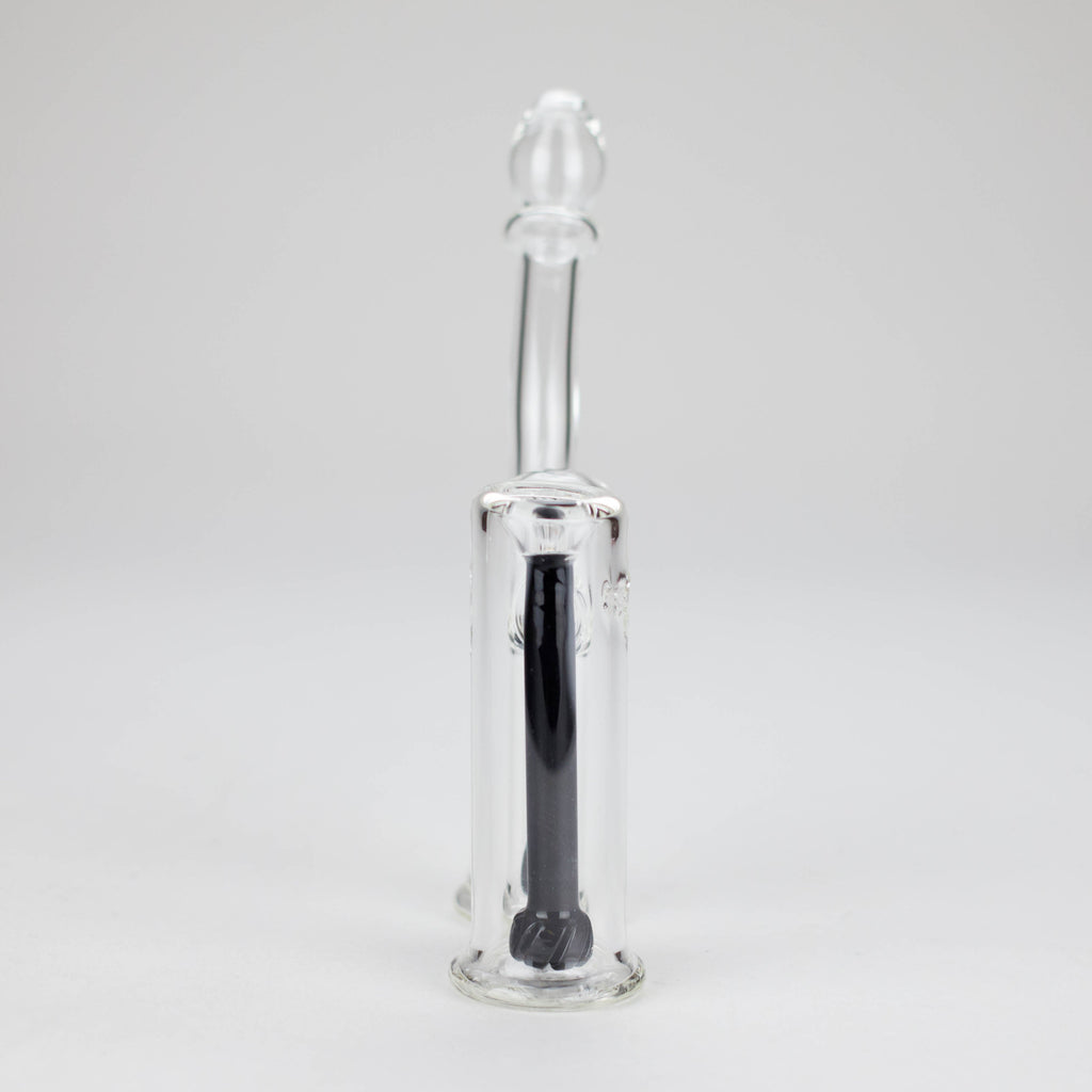 6″ Clyde Bubbler – Dual Chamber Glass Bong  [DCK-018]