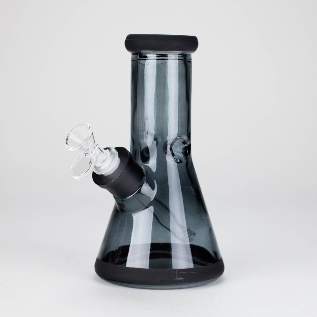 8" Soft glass beaker water bong [M08002]