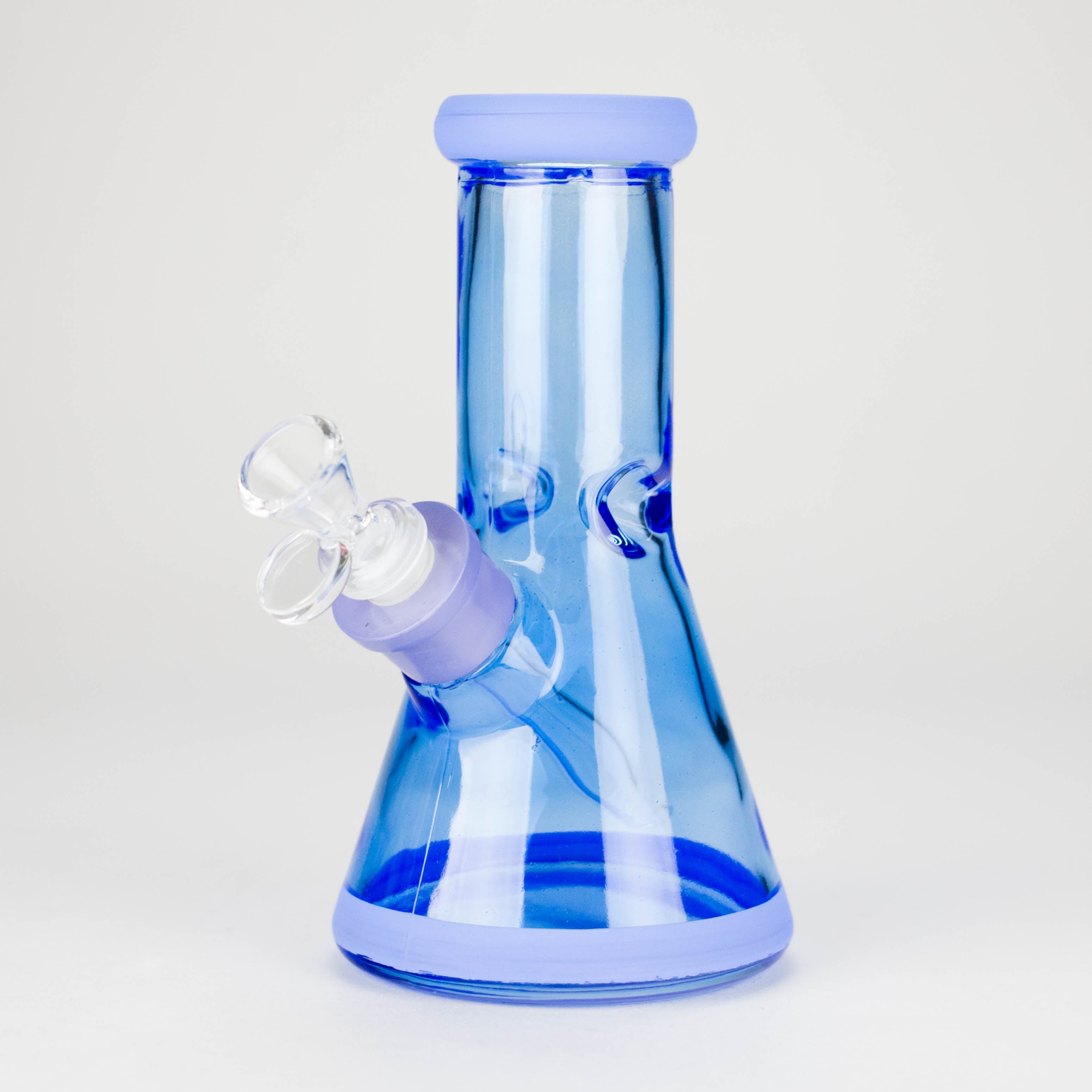 8" Soft glass beaker water bong [M08002]