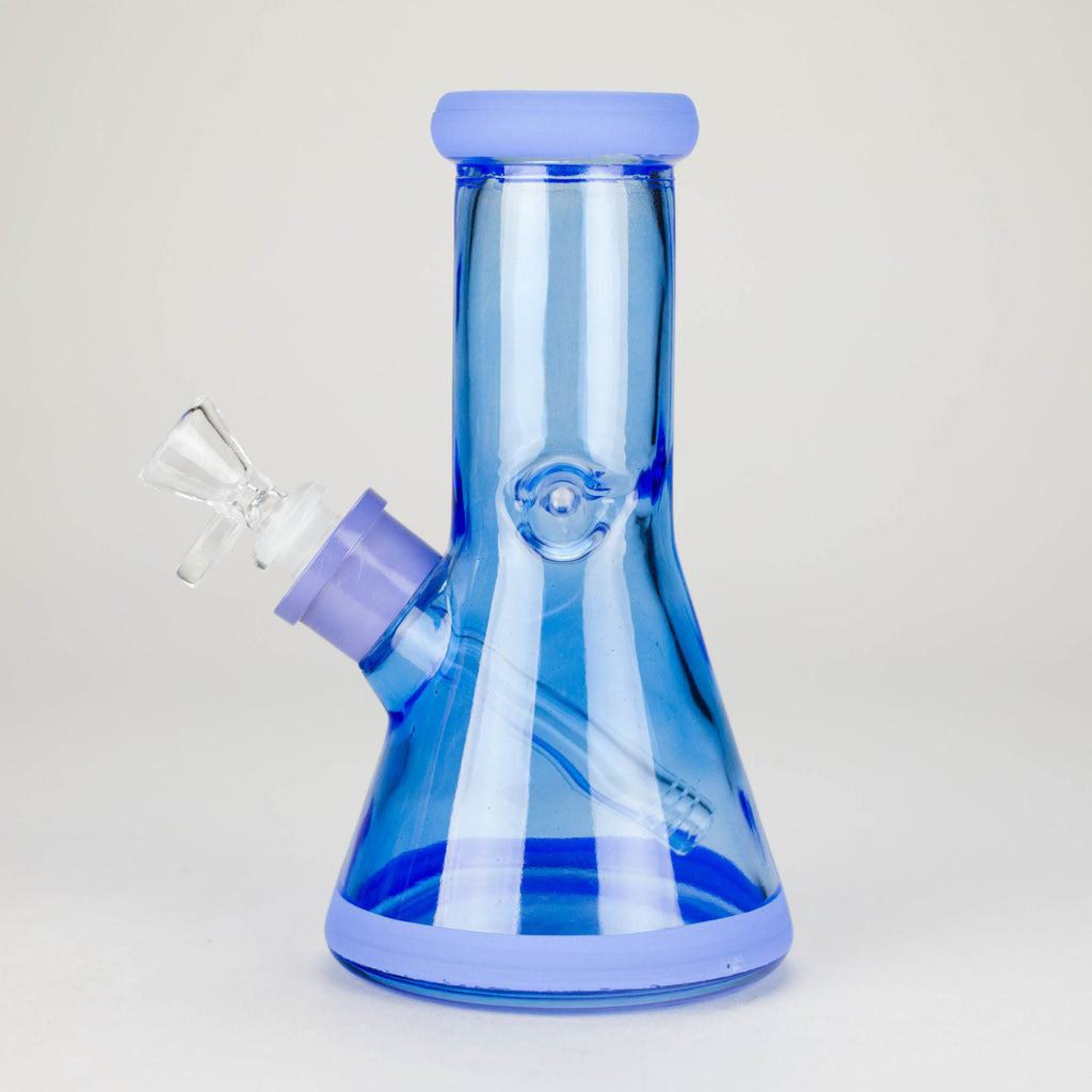 8" Soft glass beaker water bong [M08002]