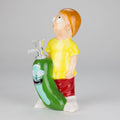 7.75″ Vintage Hippie Boy Ceramic Bong – Cartoon-Inspired Fun Design [ES085WP]