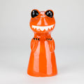 8" Vintage Red Dragon Ceramic Bong – Playful Mythical Creature Design[ES092WP]
