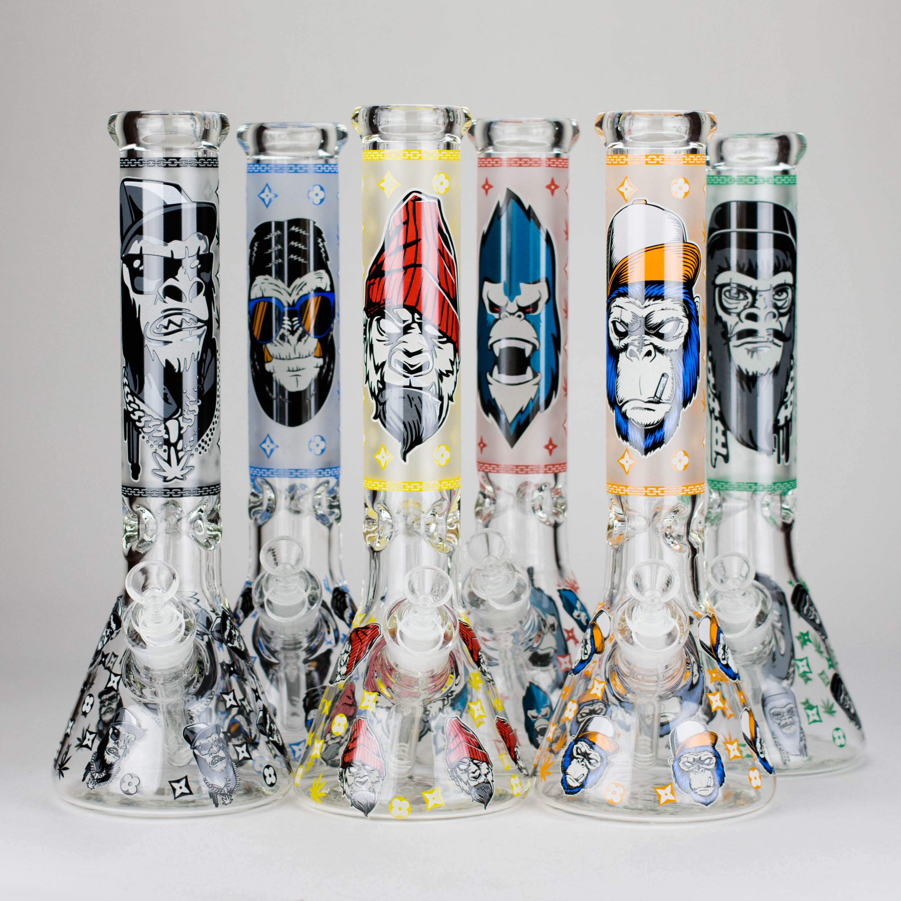 13″  7mm Glass Beaker Bong  [DCK-019]