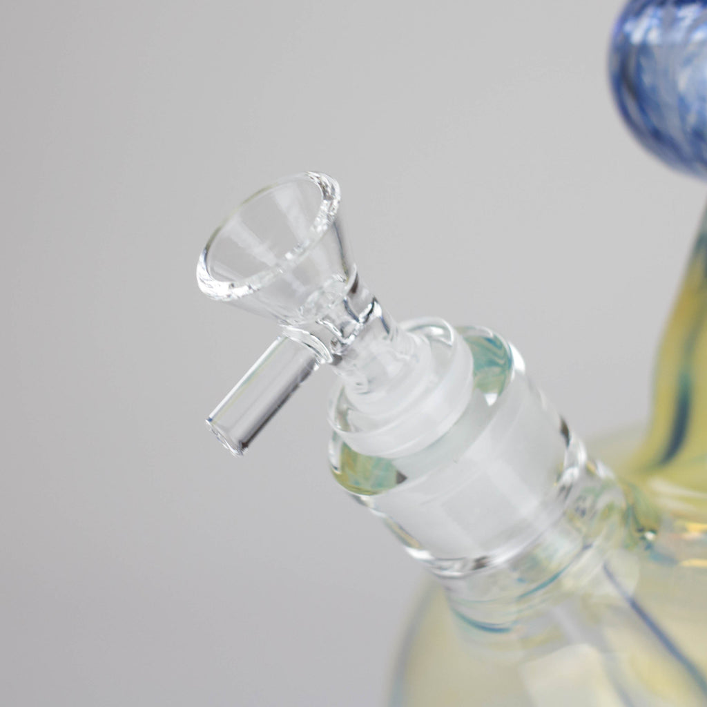 16″ Inside Out Jade Blue Color Tube Glass Bong [C2698]