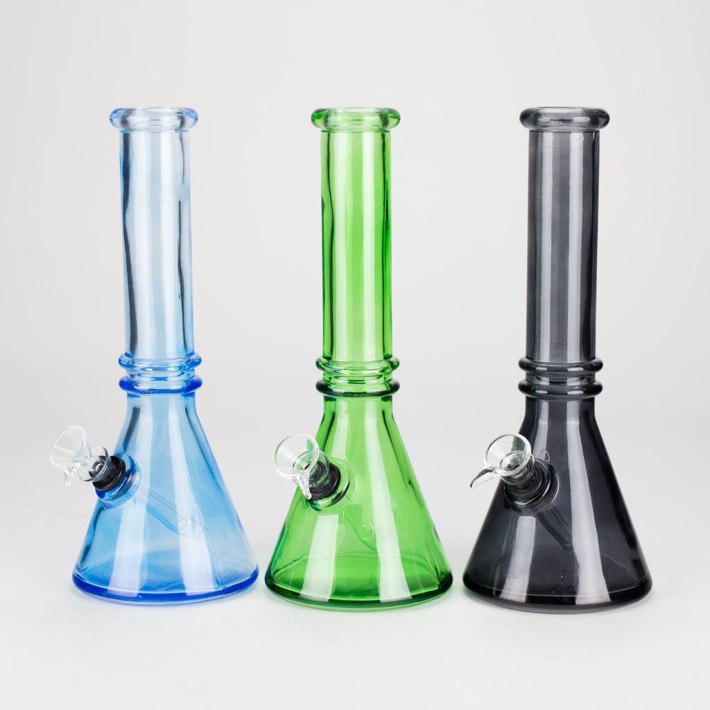 10" colored soft glass water bong  [HX4002N]