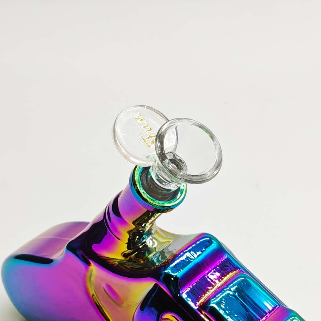 Electroplated 7.5" Pistol Glass Bong [SGun2-A]