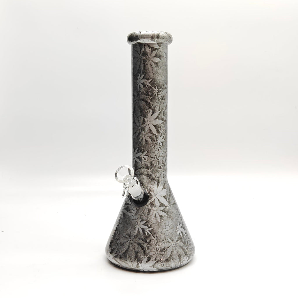 13" 7mm Calavera Hydrographic Glass Bong-Assorted Designs