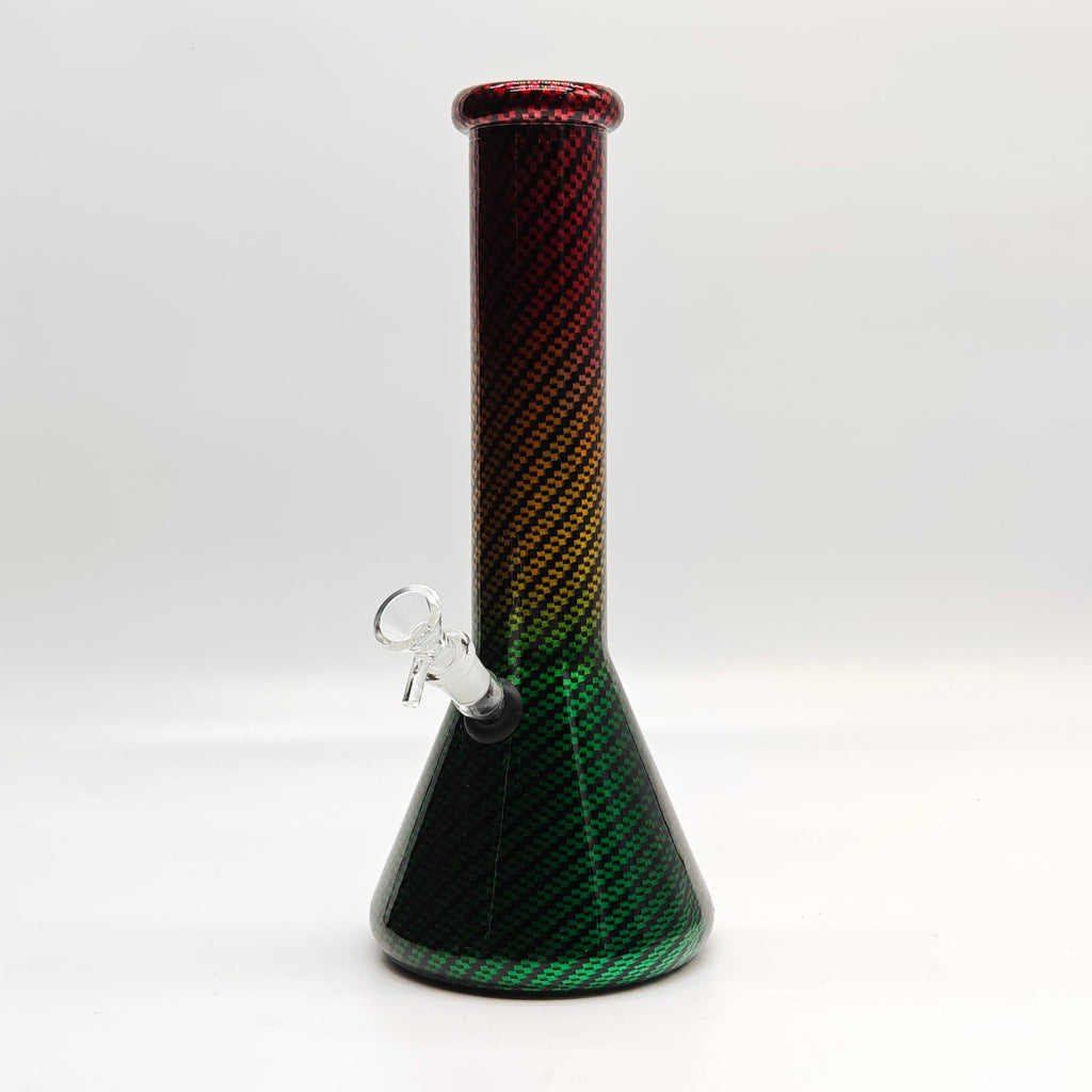 12.5" 7mm Gradient Style Glass Bong-Assorted designs [BLX-03-6]