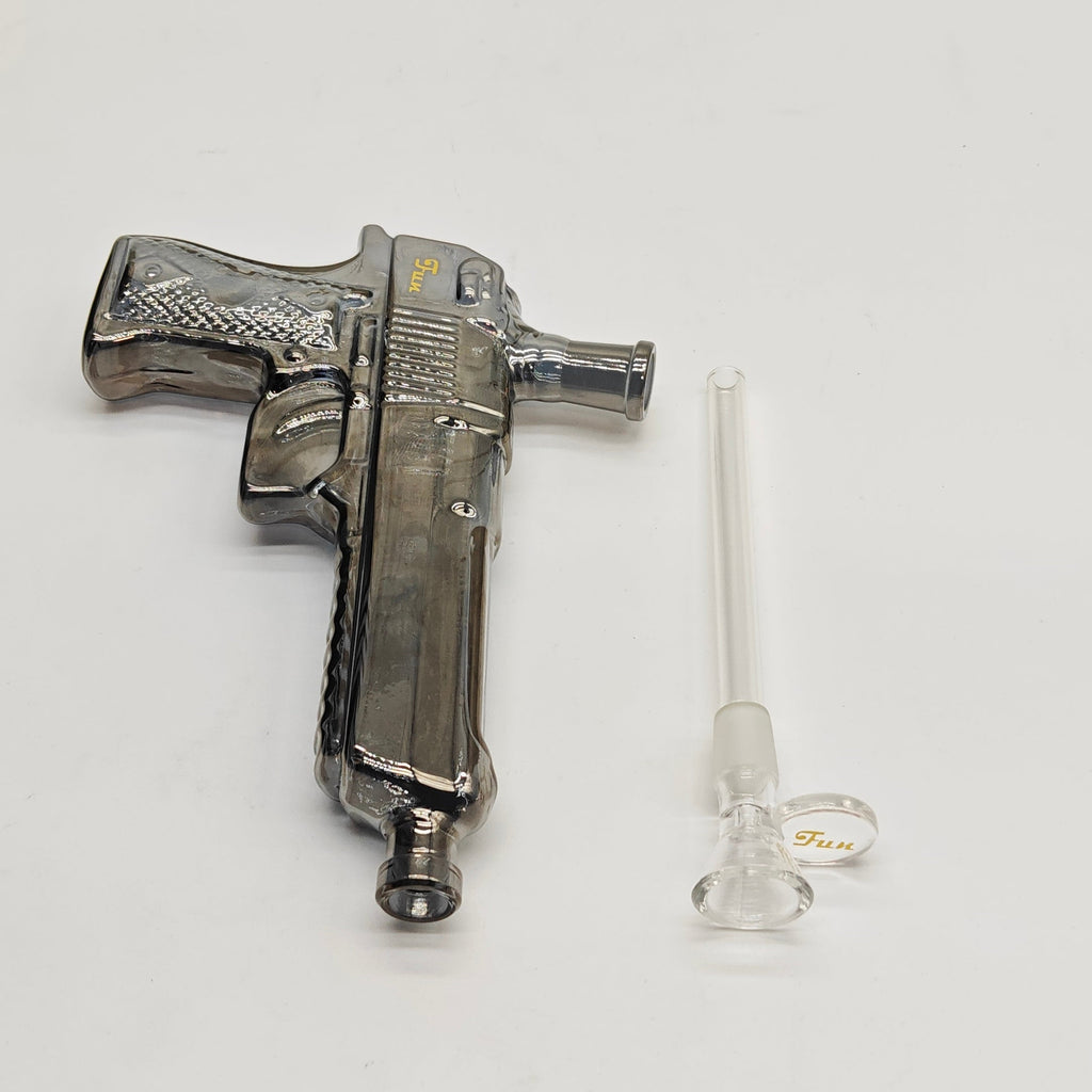 Electroplated 7.5" Arsenal Glass Bong [SGun1-A]
