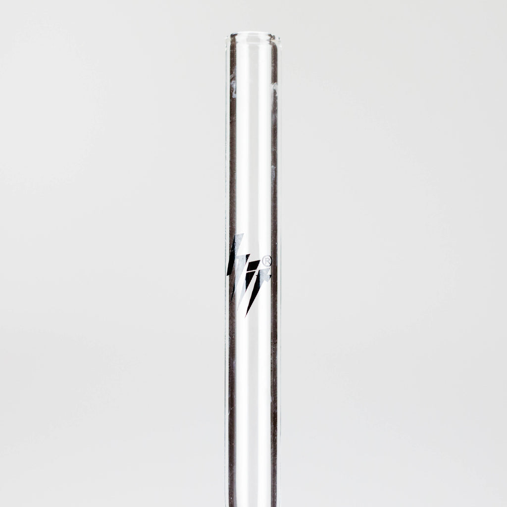 Skull Bent Glass Oil Pipe – 6.5" Curved Clear Burner Pipe