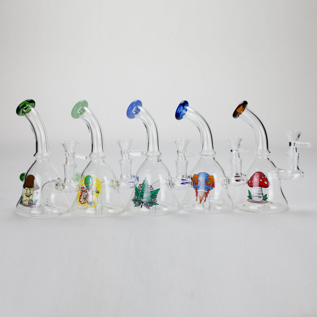 6.5″ Cartoon PrintGlass Bong [F230829-1C]