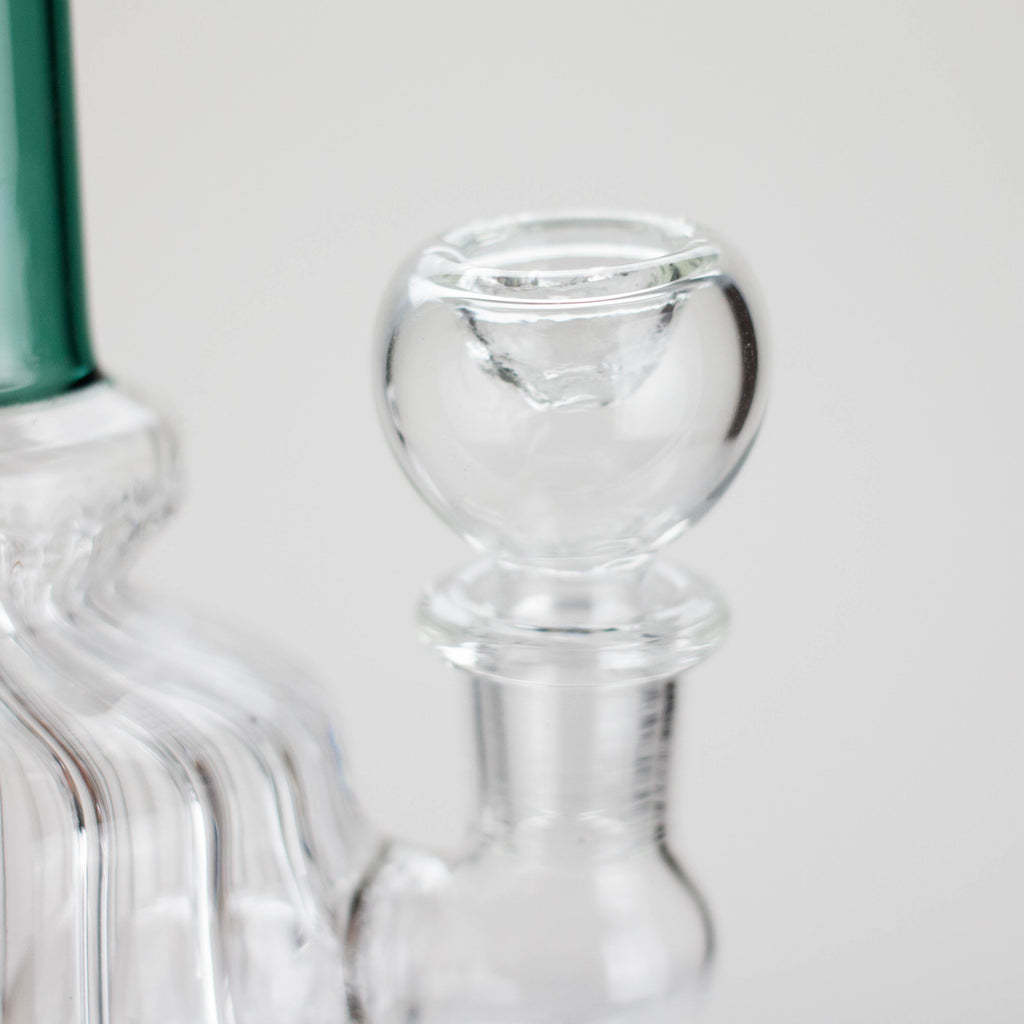 6" Stemless Glass Bong with Water Diffuser – 14mm Bowl Joint
