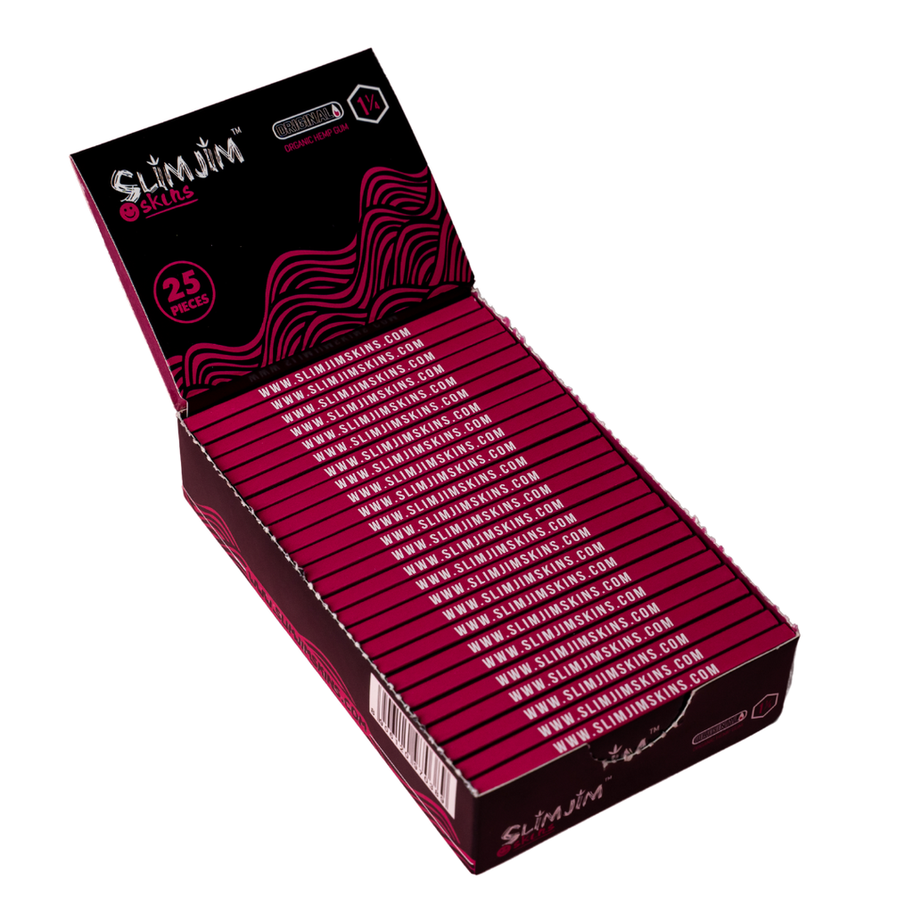 Slimjim - 1 1/4th Size Rolling Papers – Box of 25 Packs