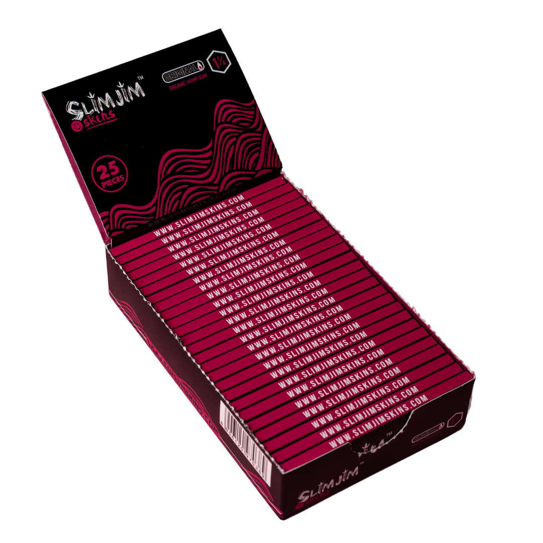 Slimjim - 1 1/4th Size Rolling Papers – Box of 25 Packs