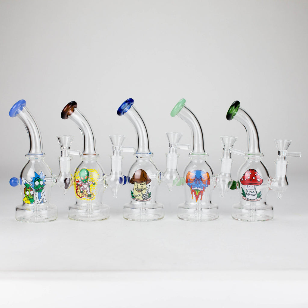 6.5″ Cartoon PrintGlass Bong [F230829-2B]