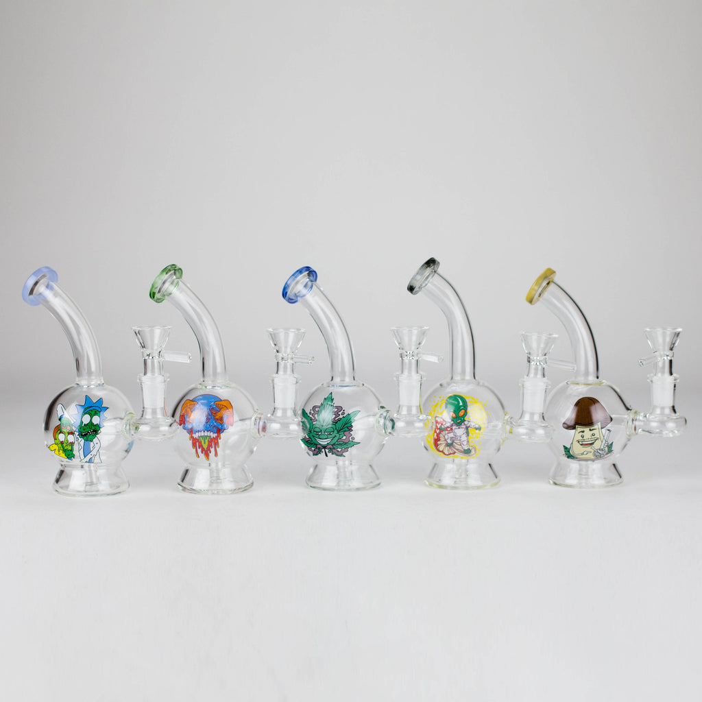 6.5″ Cartoon PrintGlass Bong [F230829-1D]