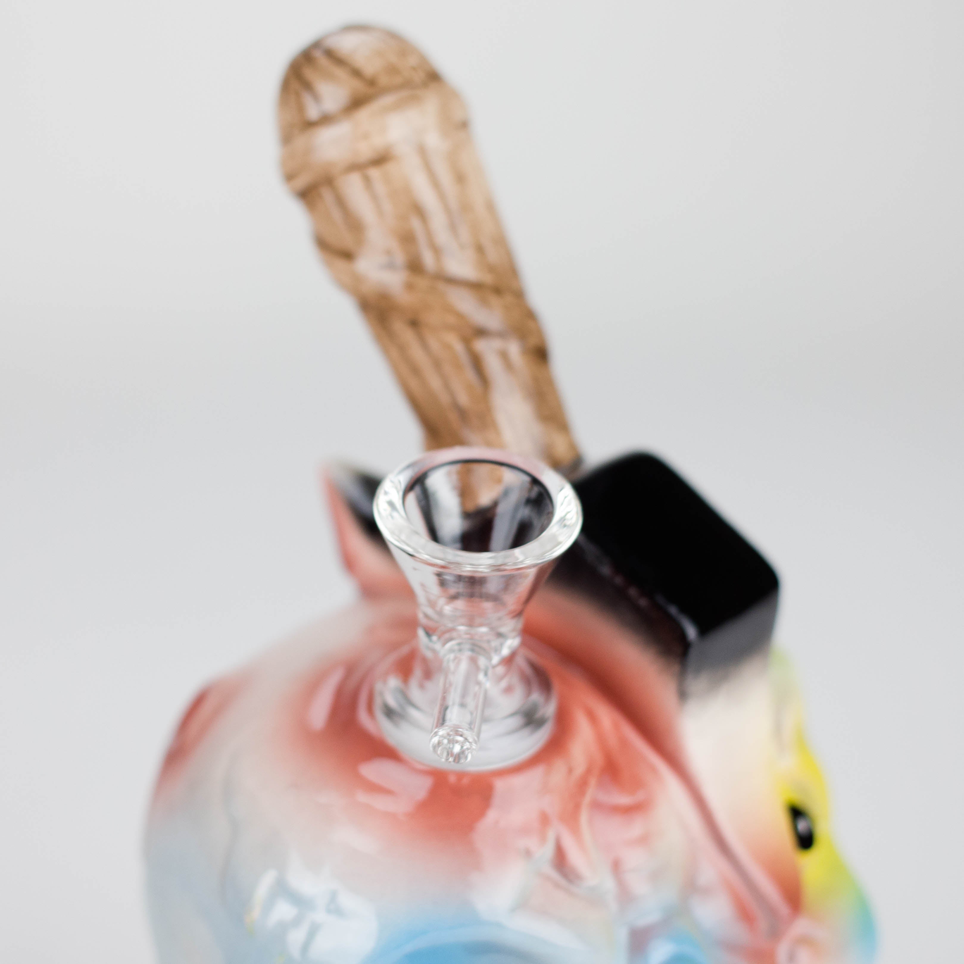 8" Vintage Dead Face Ceramic Bong – Horror-Inspired Smoking Art [ES094WP]