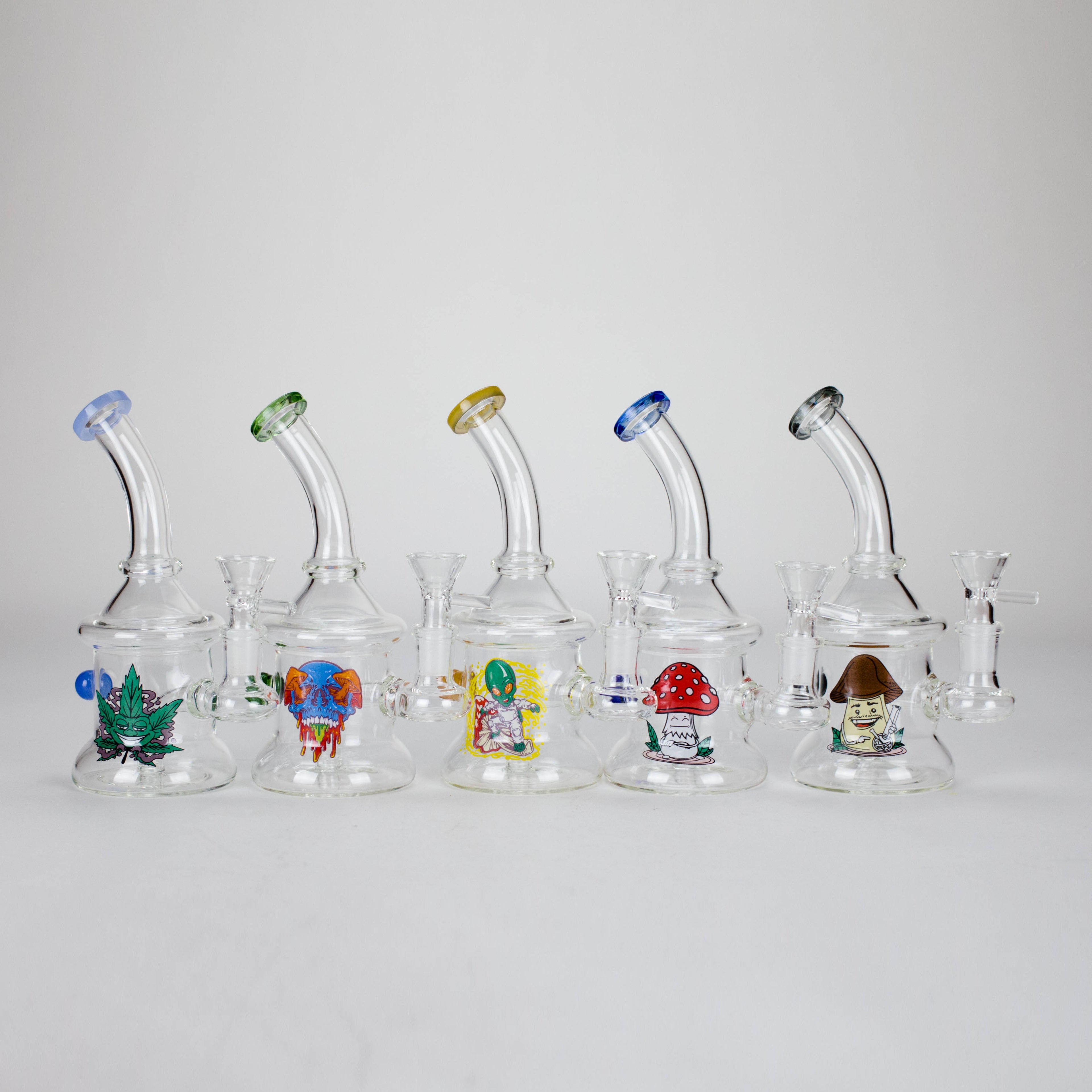 6.5″ Cartoon PrintGlass Bong [F230829-1E]