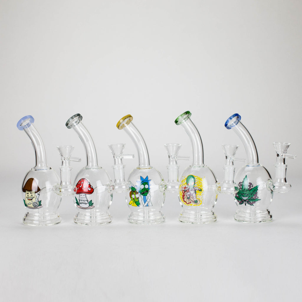 6.5″ Cartoon PrintGlass Bong [F230829-2C]