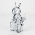 6″ Black Bunny Soft Glass Bong [XD006]