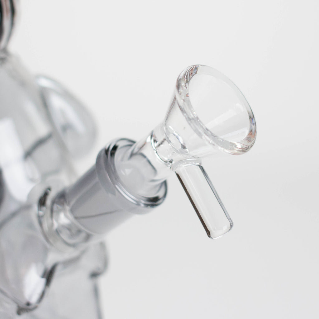 6″ Black Bunny Soft Glass Bong [XD006]