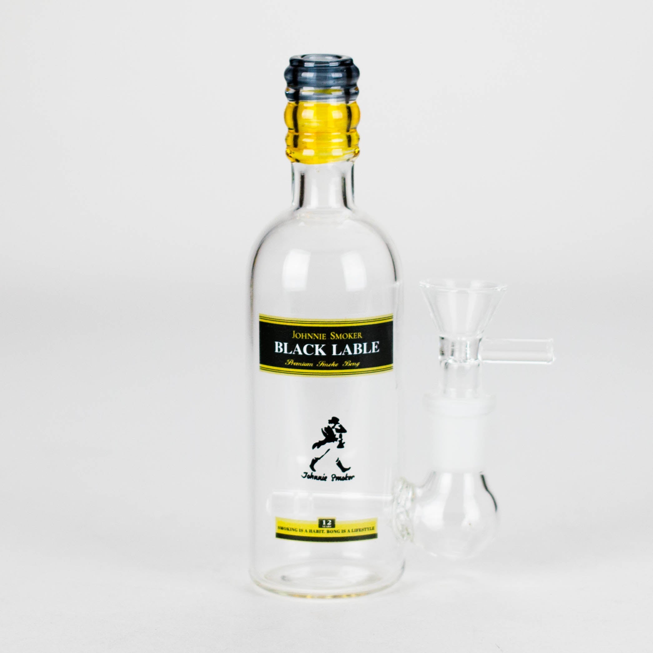 6″ Wine Bottle Design Glass Bong [G0923045]