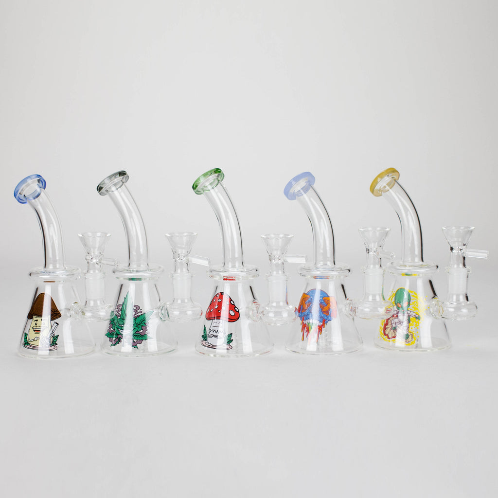 6.5″ Cartoon PrintGlass Bong [F230829-2D]