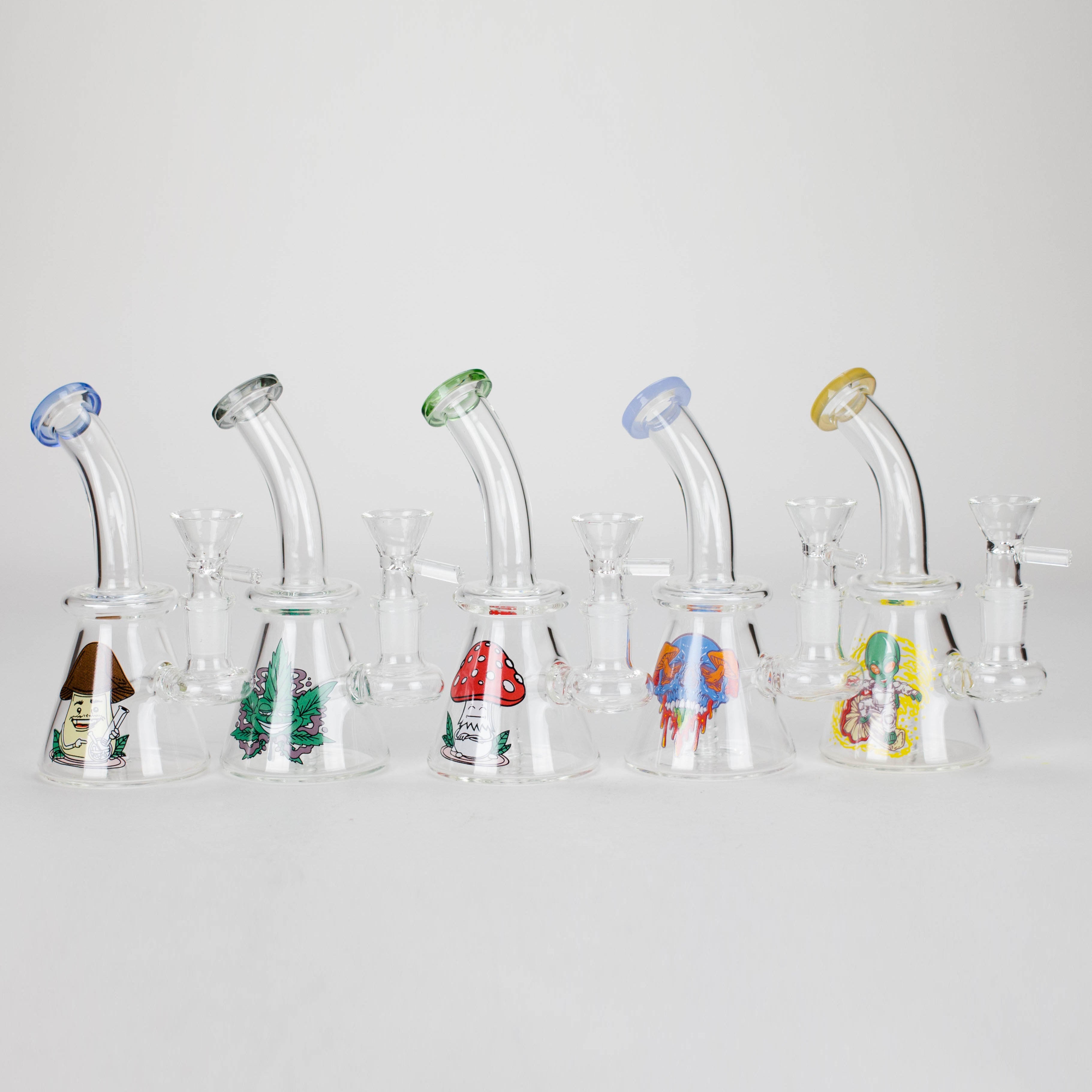 6.5″ Cartoon PrintGlass Bong [F230829-2D]