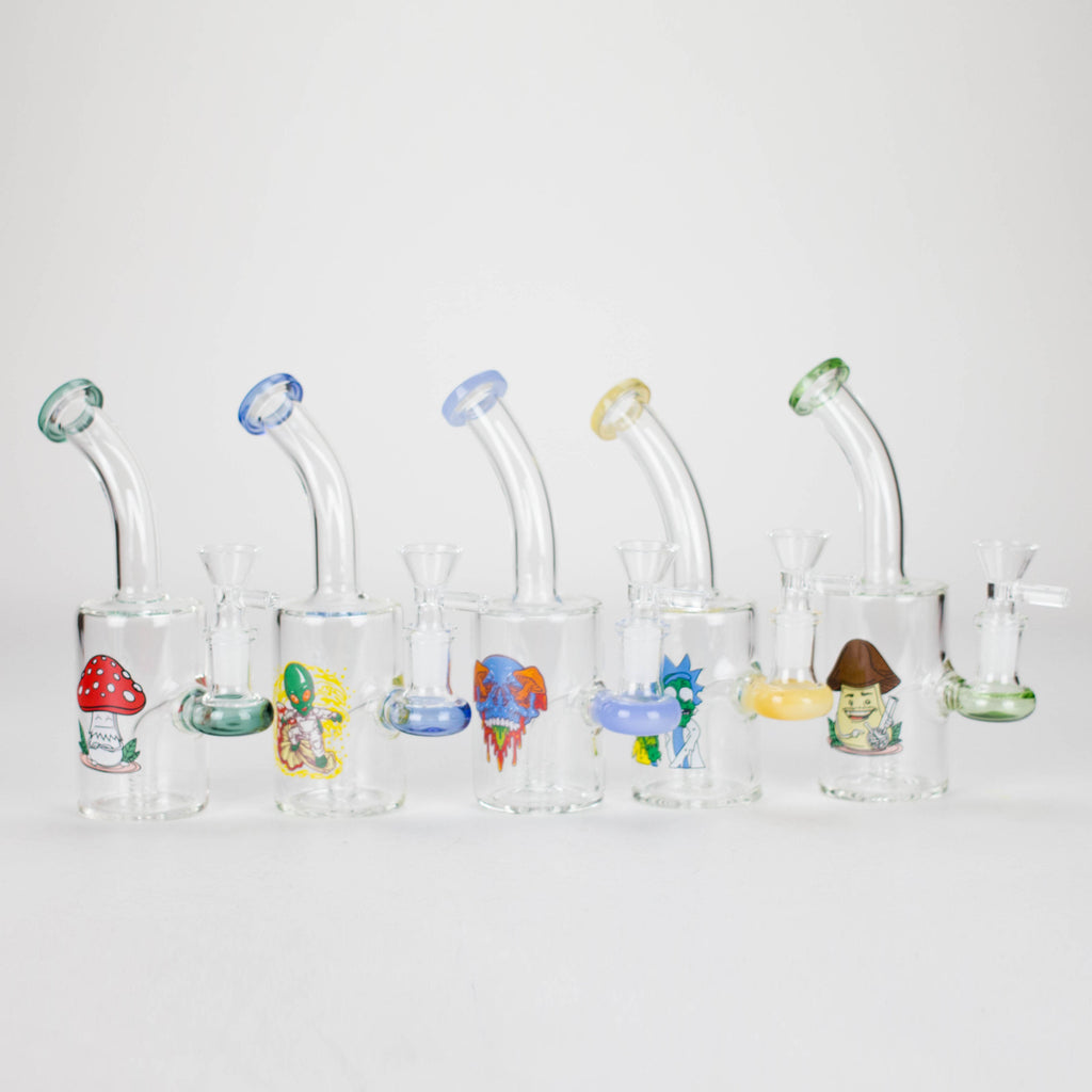 6.5″ Cartoon Print Glass Bong [F230829-2E]