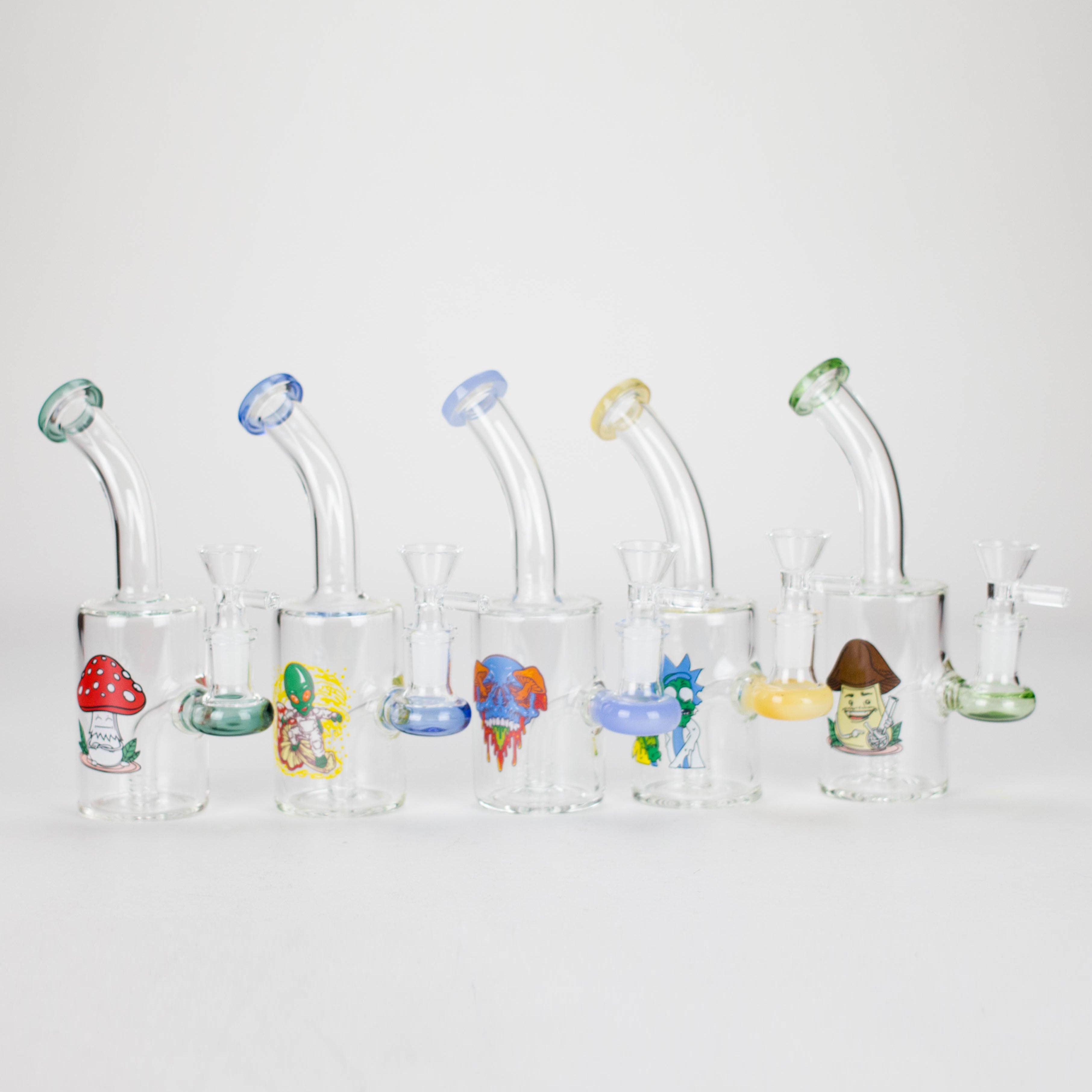 6.5″ Cartoon Print Glass Bong [F230829-2E]