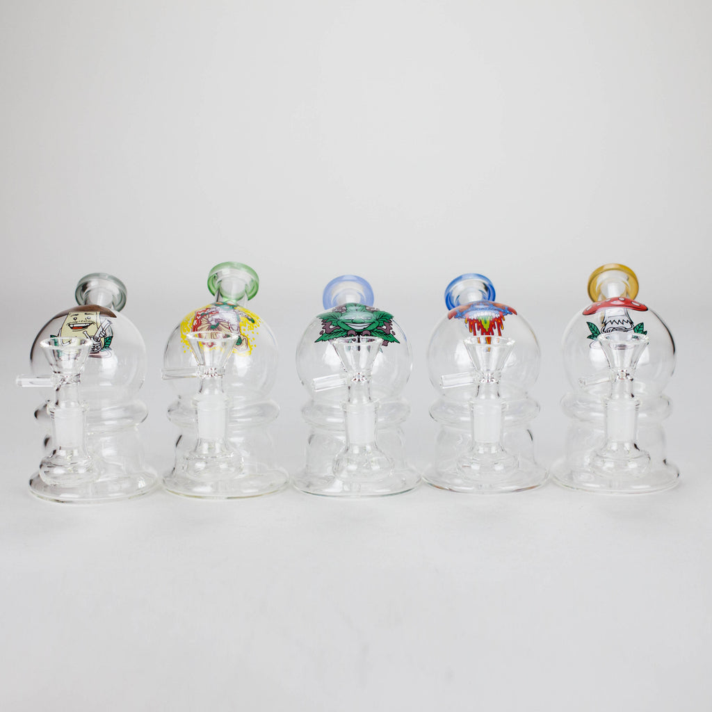 6.5″ Cartoon Print Glass Bong [F230829-3]