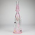 17" Enchanted Forest Glass Bong – Stemless Recycler with 14mm Bowl Joint