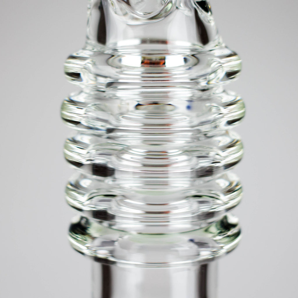 17" Ring Style Beaker Glass Bong – Spiral Neck | Ice Catcher | 14mm Bowl Joint