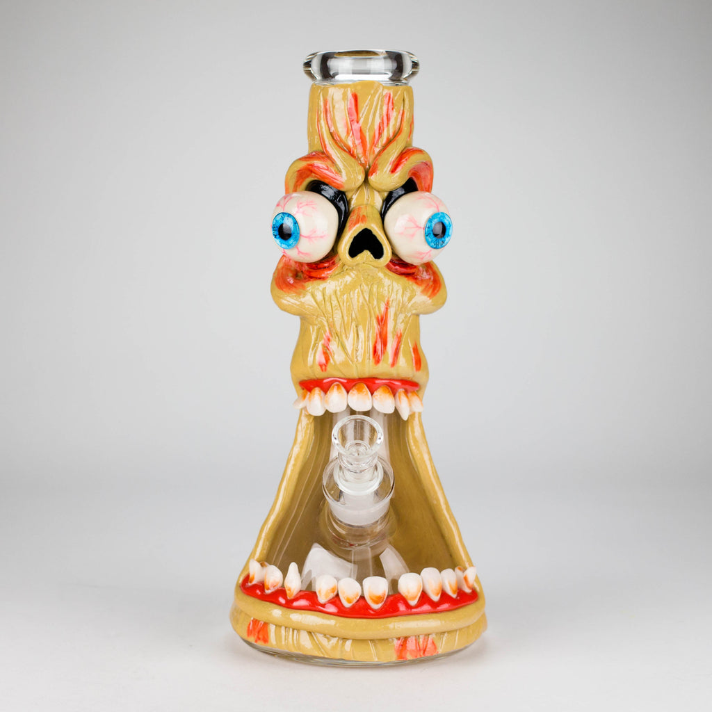 12" Monster Zombie Face Glass Bong – 9mm Thick