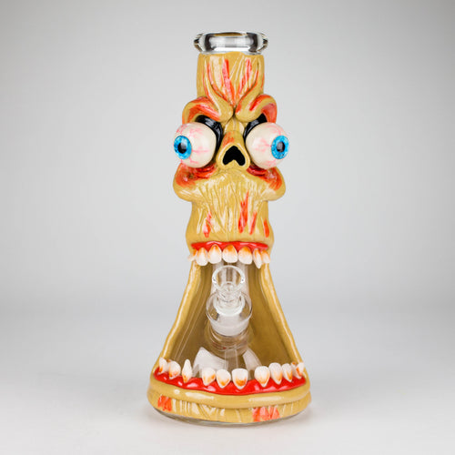 12" Monster Zombie Face Glass Bong – 9mm Thick
