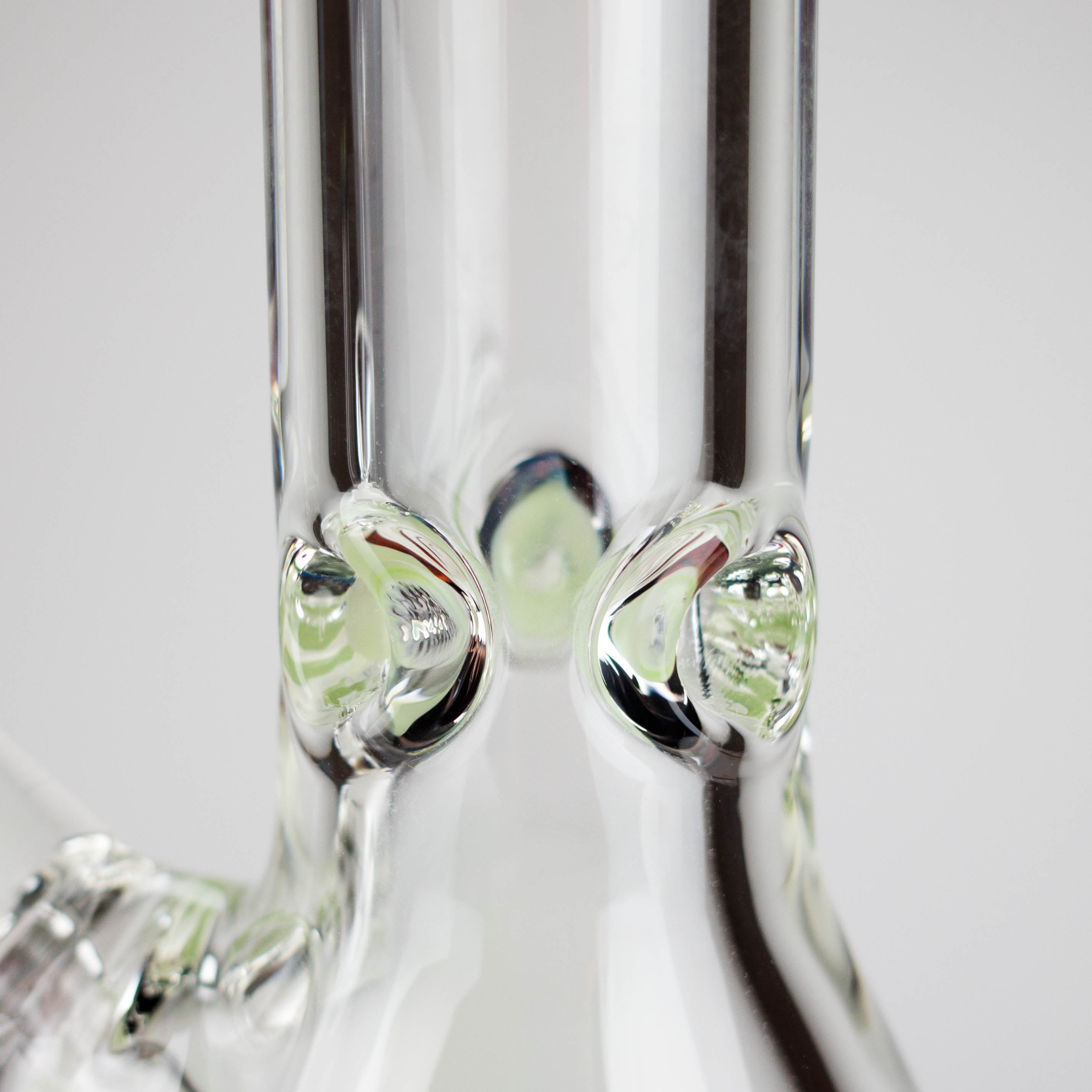 12" Classic Rim Beaker Bong – 9mm Thick Glass with 14mm Bowl Joint