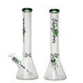 Johnny Green | 16″ 9mm Beaker with Elephant Joint and Grid Percolator Slide – Green (MJG-003)