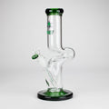 NG | 12" Zong Straight Bong – Colored Base & Slitted Downstem [G1103]