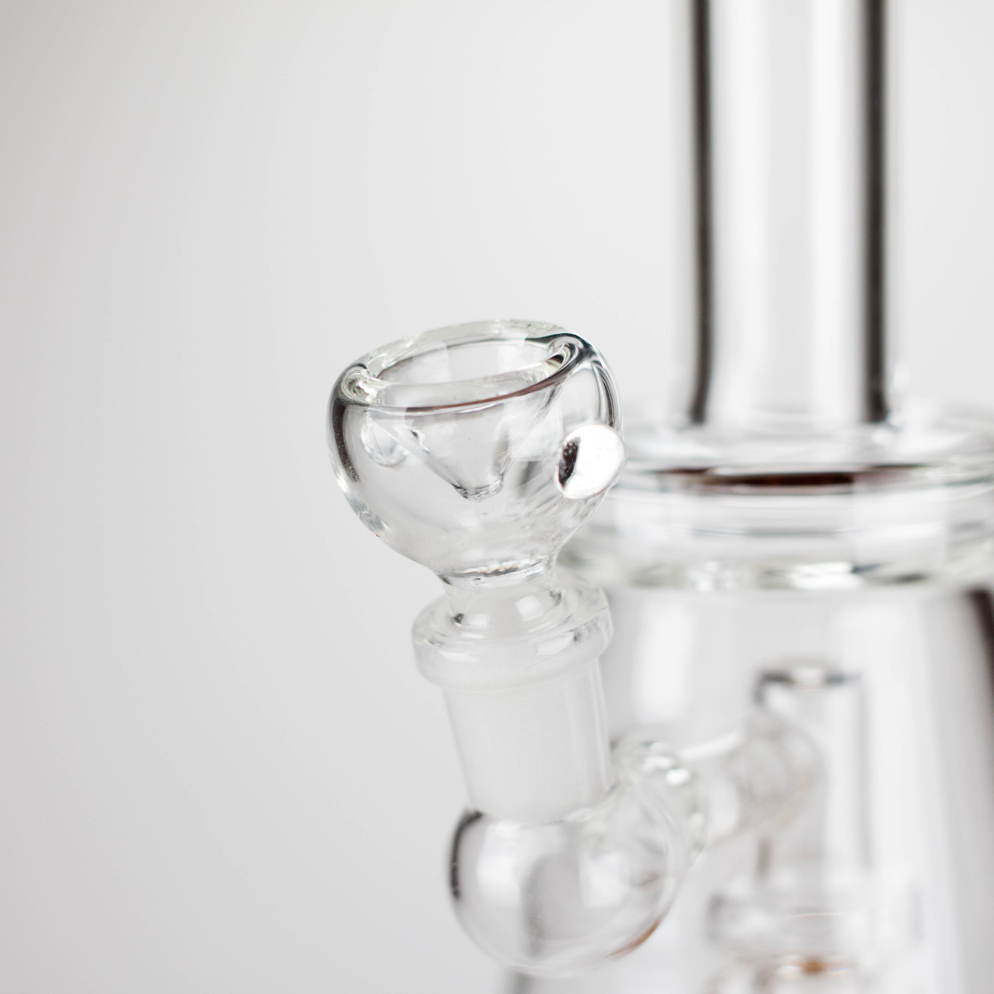 11" Glass Bong with Diffuser | 14mm Bowl Joint | Stemless Design