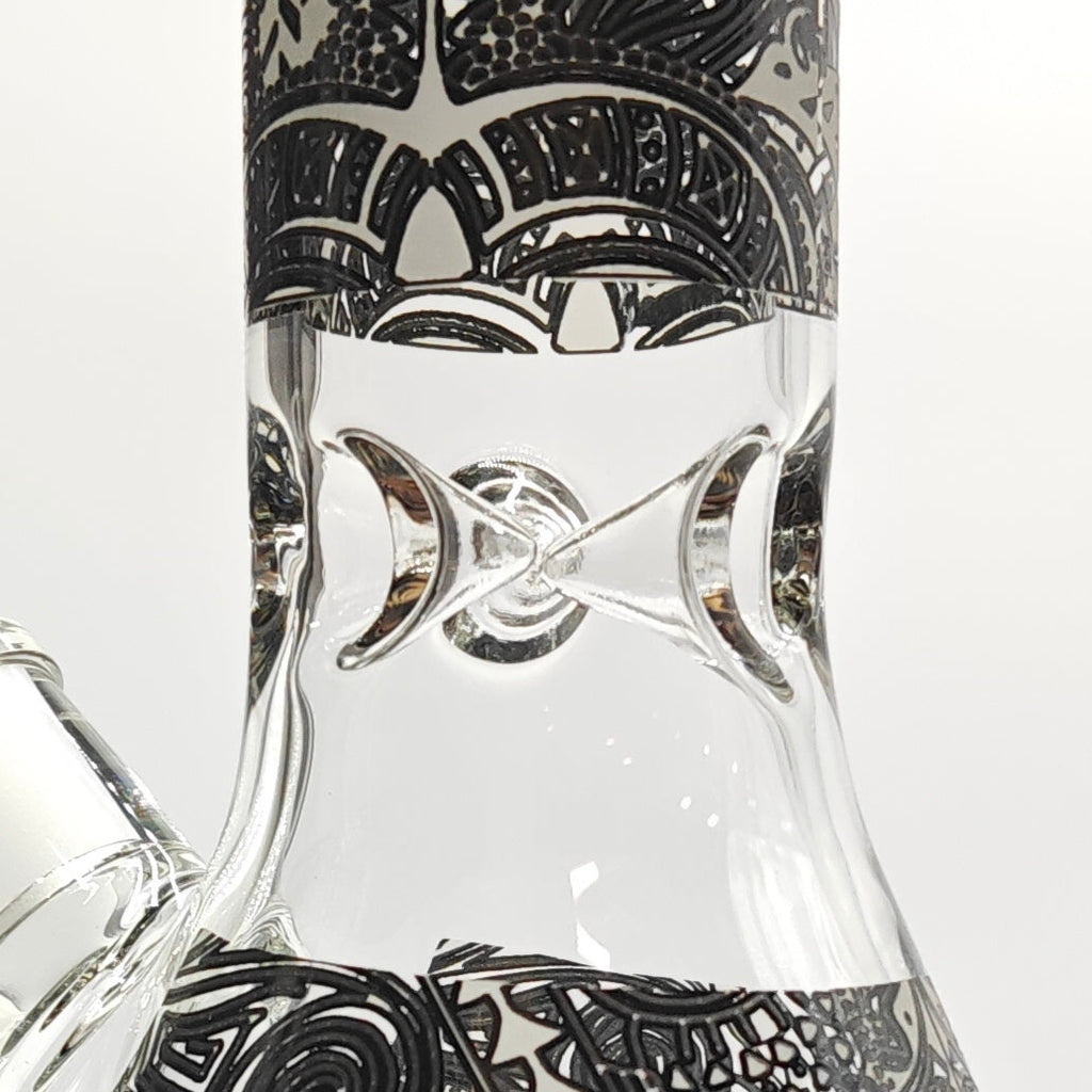 14" Glow in the dark 5mm Beaker Glass Bong