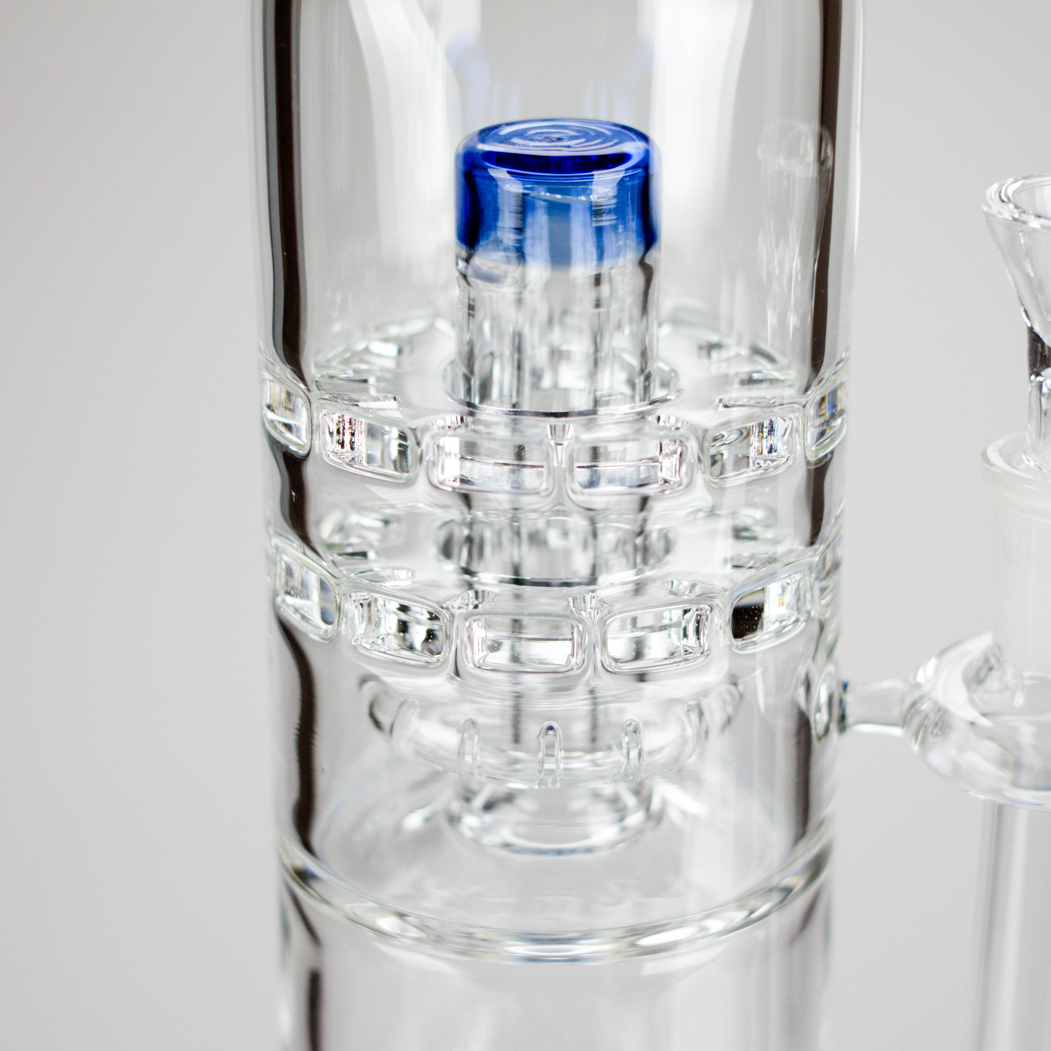 Armani Glass | 16" Double Percolator Bong – Premium Dual-Chamber Water Pipe
