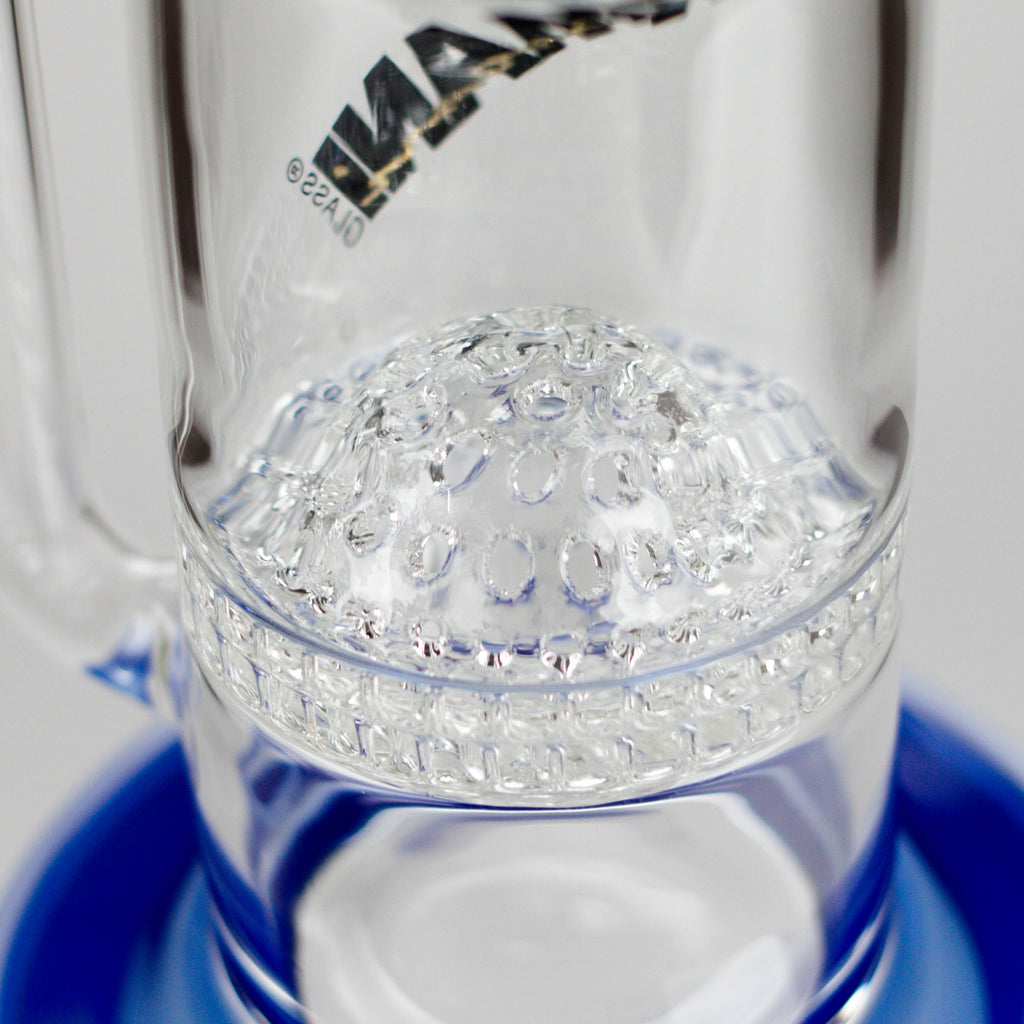 Armani Glass | 16" Double Percolator Bong – Premium Dual-Chamber Water Pipe