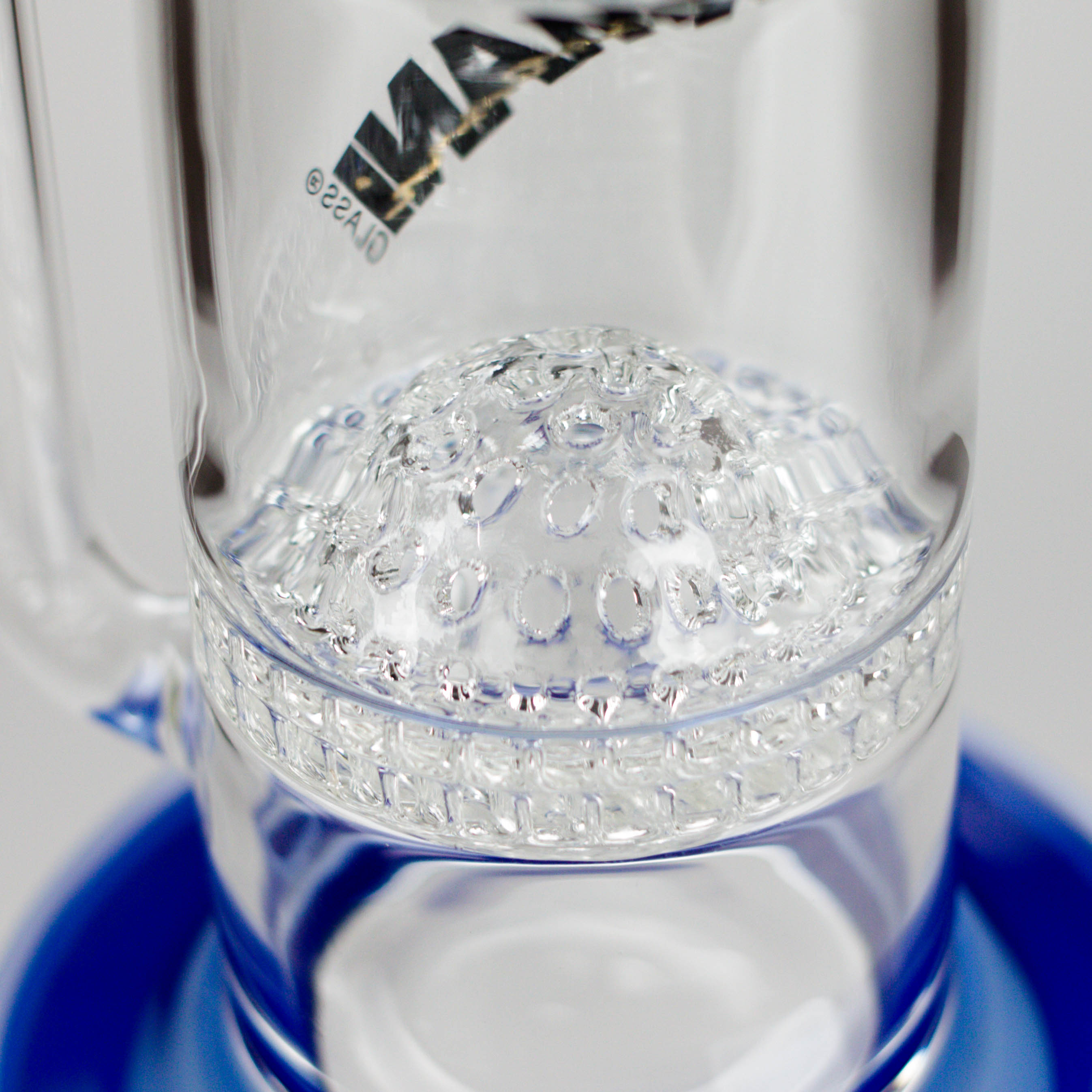 Armani Glass | 16" Double Percolator Bong – Premium Dual-Chamber Water Pipe