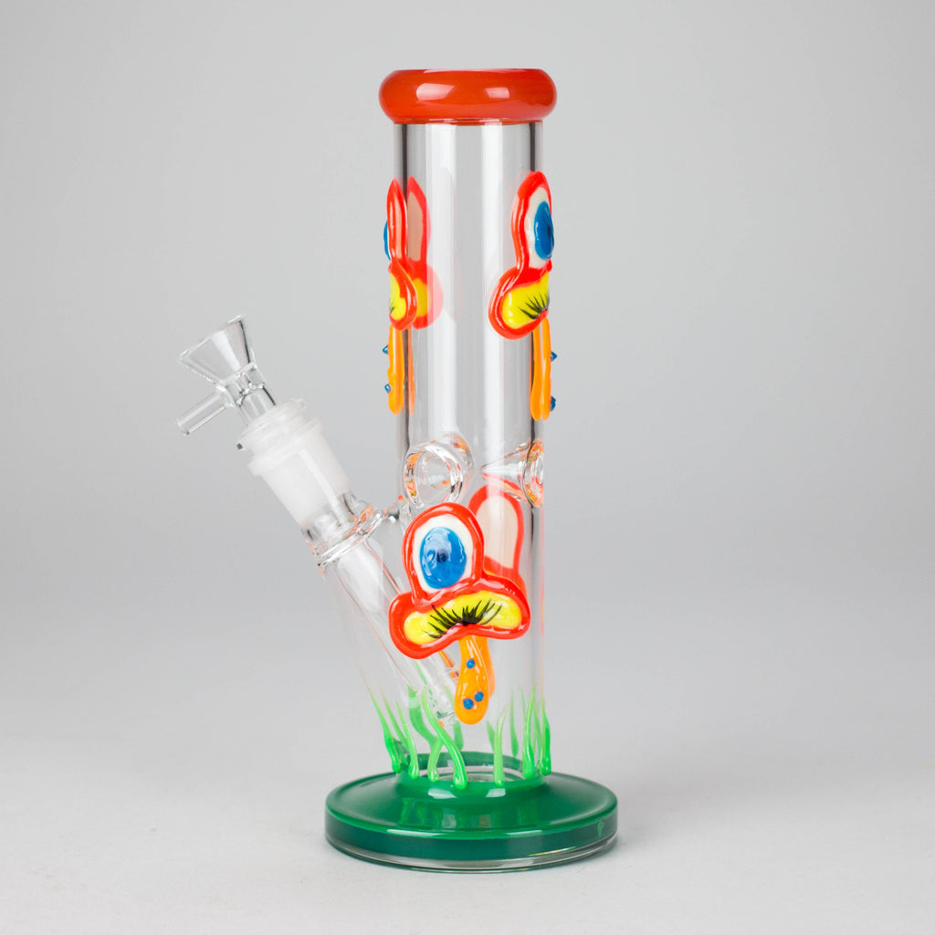 8.5" PsyTotem Glass Bong – 5mm Thick Glass, Tribal Totem Design