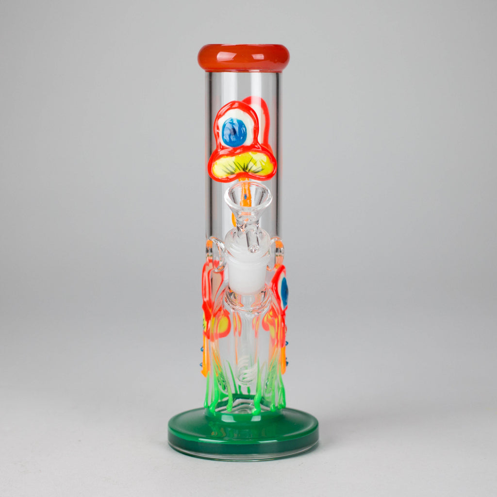8.5" PsyTotem Glass Bong – 5mm Thick Glass, Tribal Totem Design