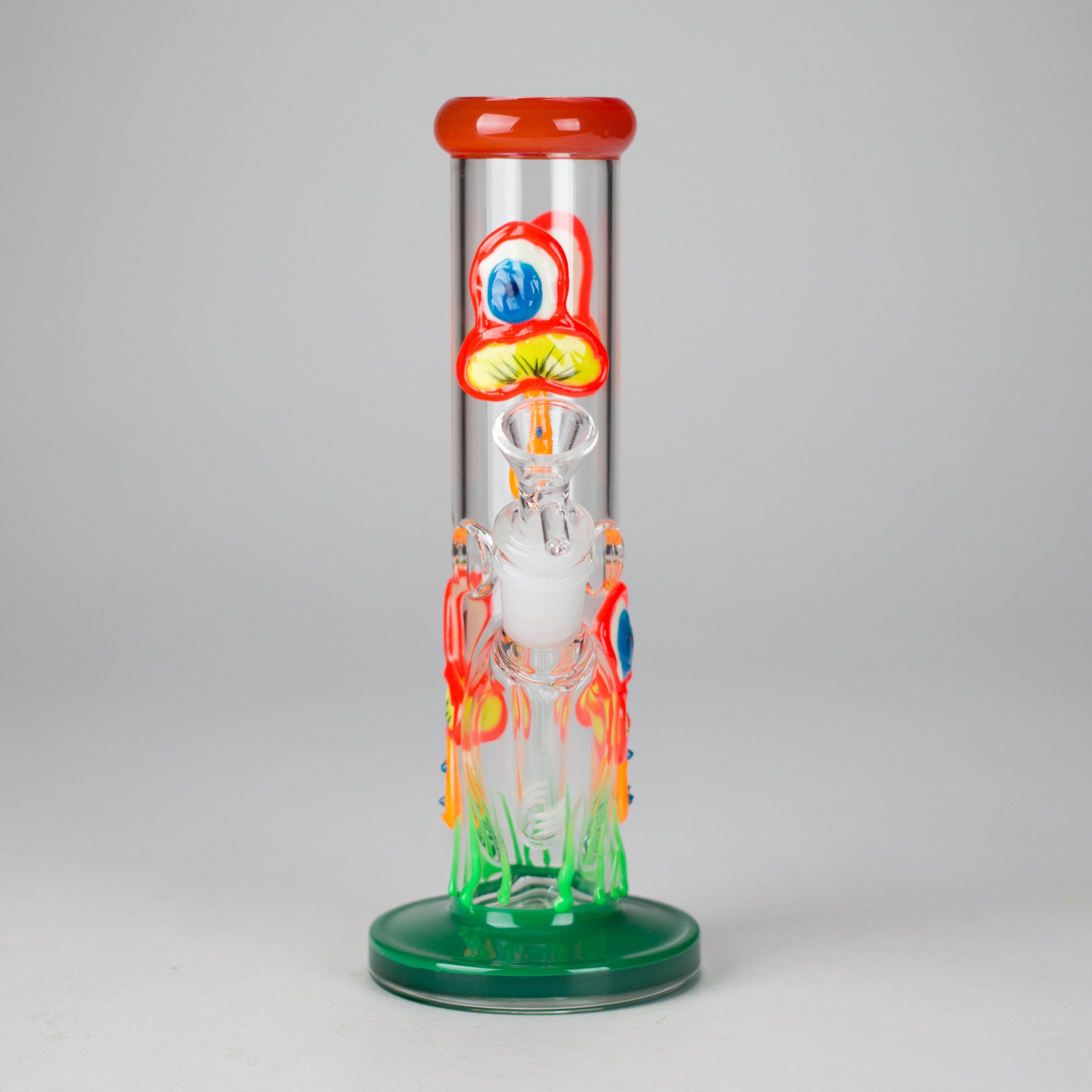 8.5" PsyTotem Glass Bong – 5mm Thick Glass, Tribal Totem Design