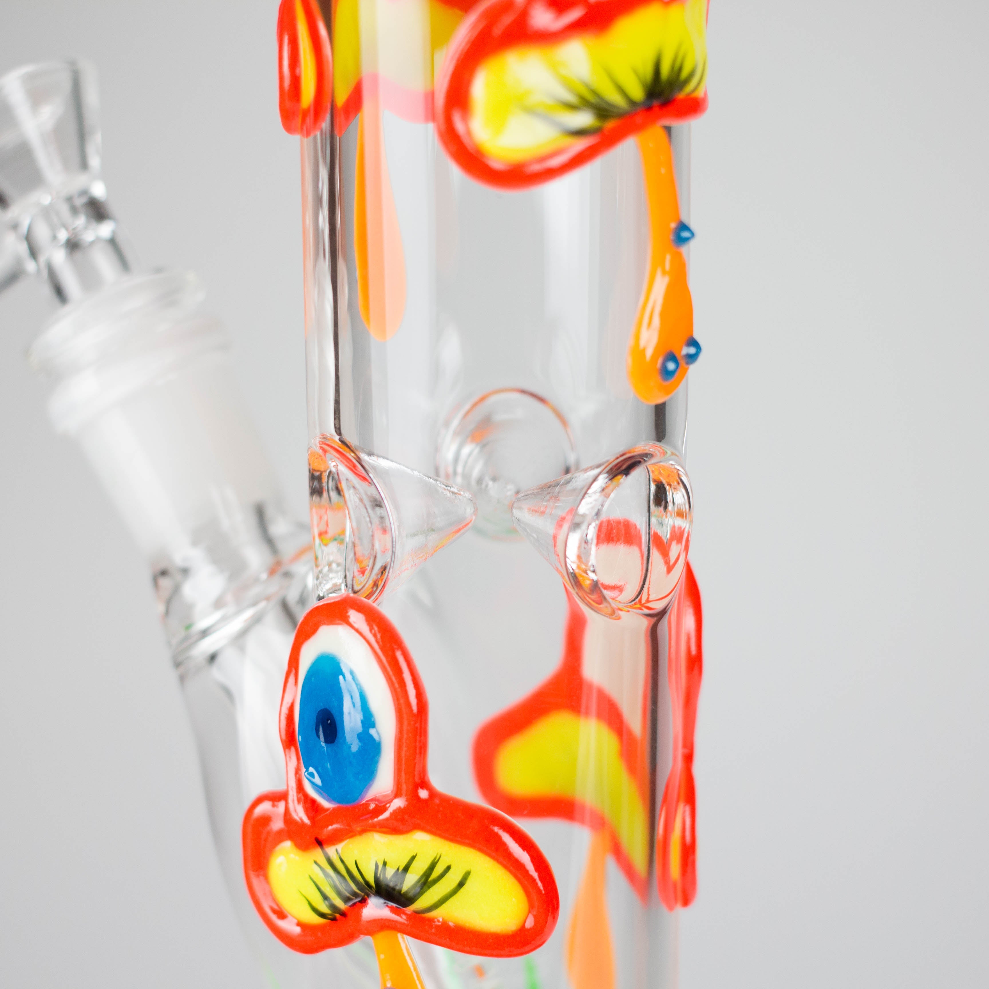 8.5" PsyTotem Glass Bong – 5mm Thick Glass, Tribal Totem Design