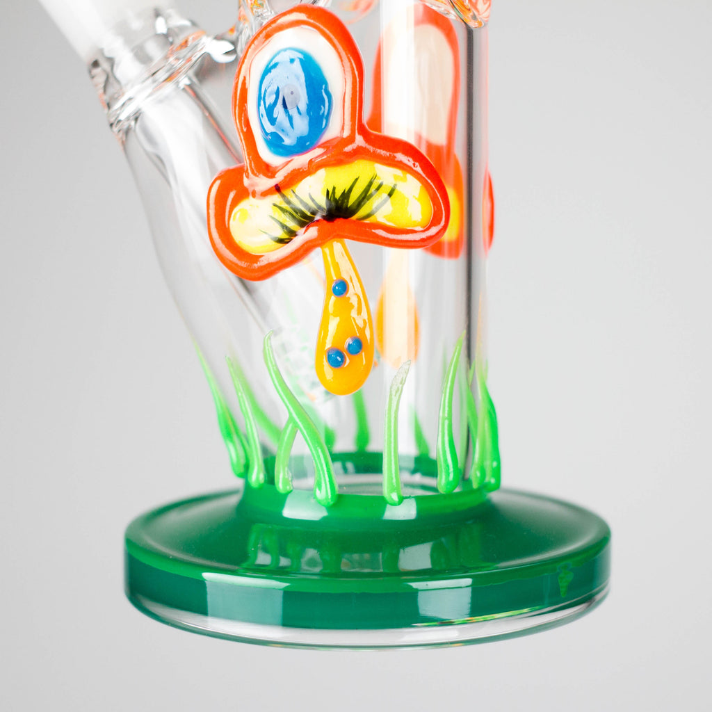 8.5" PsyTotem Glass Bong – 5mm Thick Glass, Tribal Totem Design