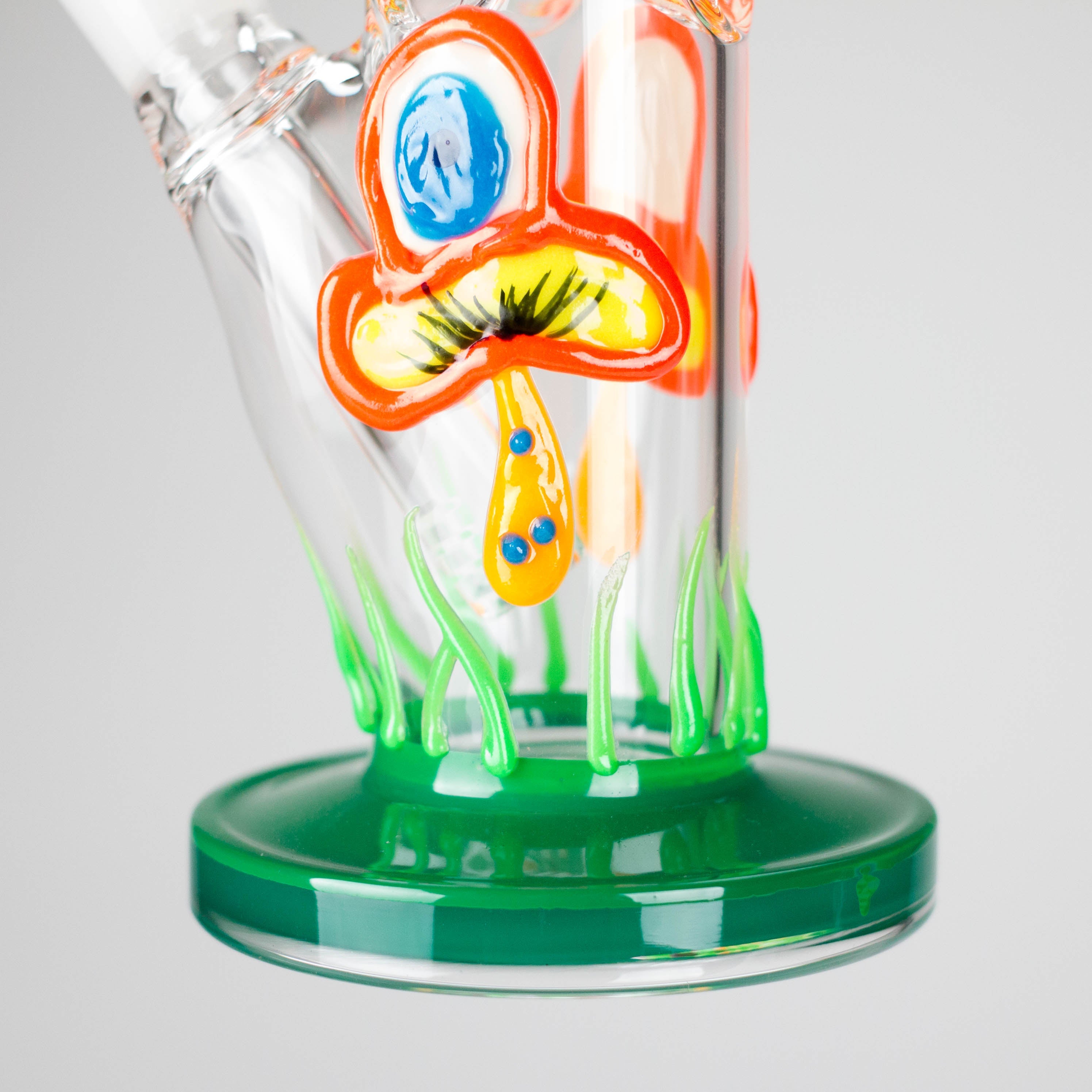 8.5" PsyTotem Glass Bong – 5mm Thick Glass, Tribal Totem Design