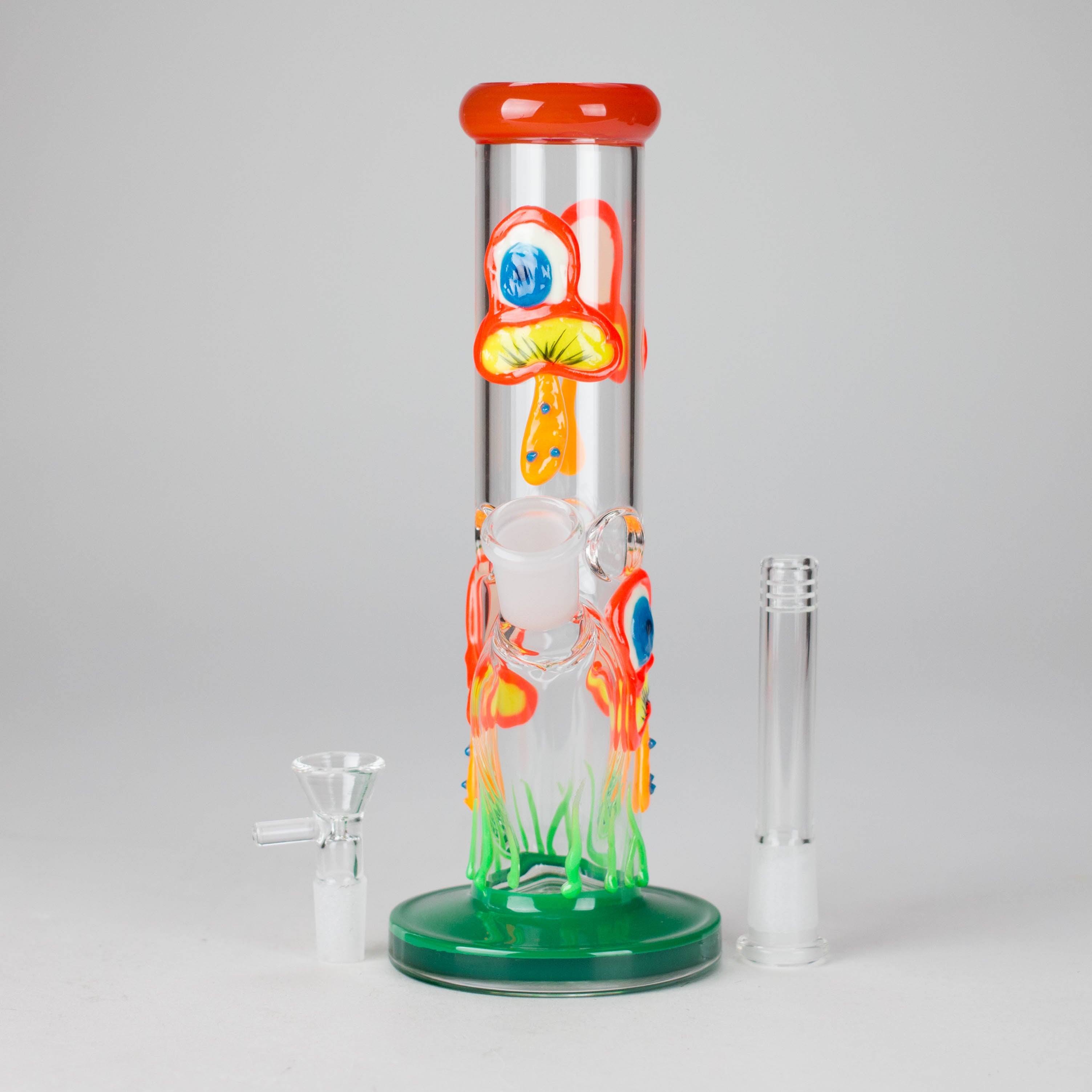 8.5" PsyTotem Glass Bong – 5mm Thick Glass, Tribal Totem Design